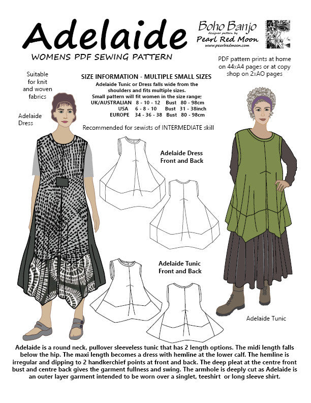 Adelaide (Small sizes) PDF sewing pattern