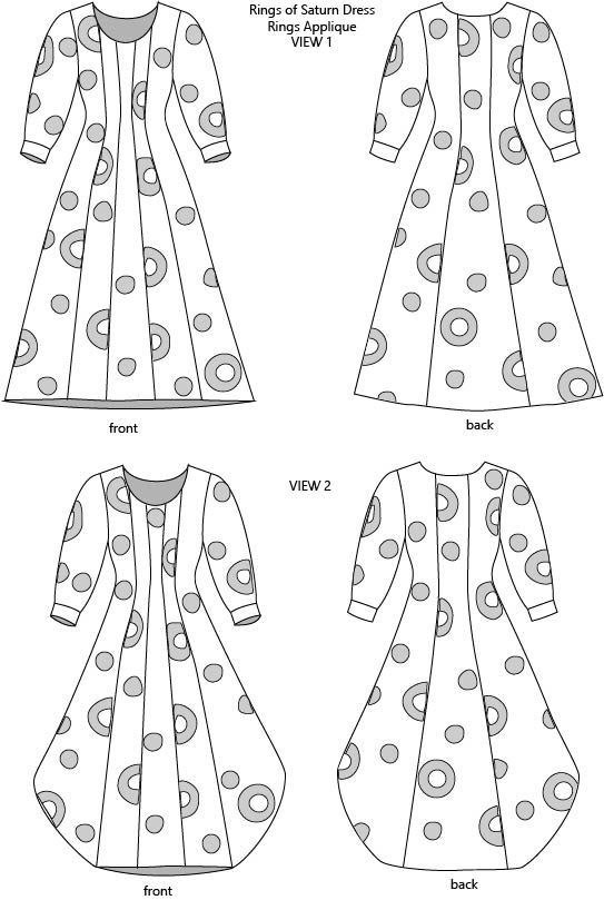 The Rings of Saturn PDF sewing pattern