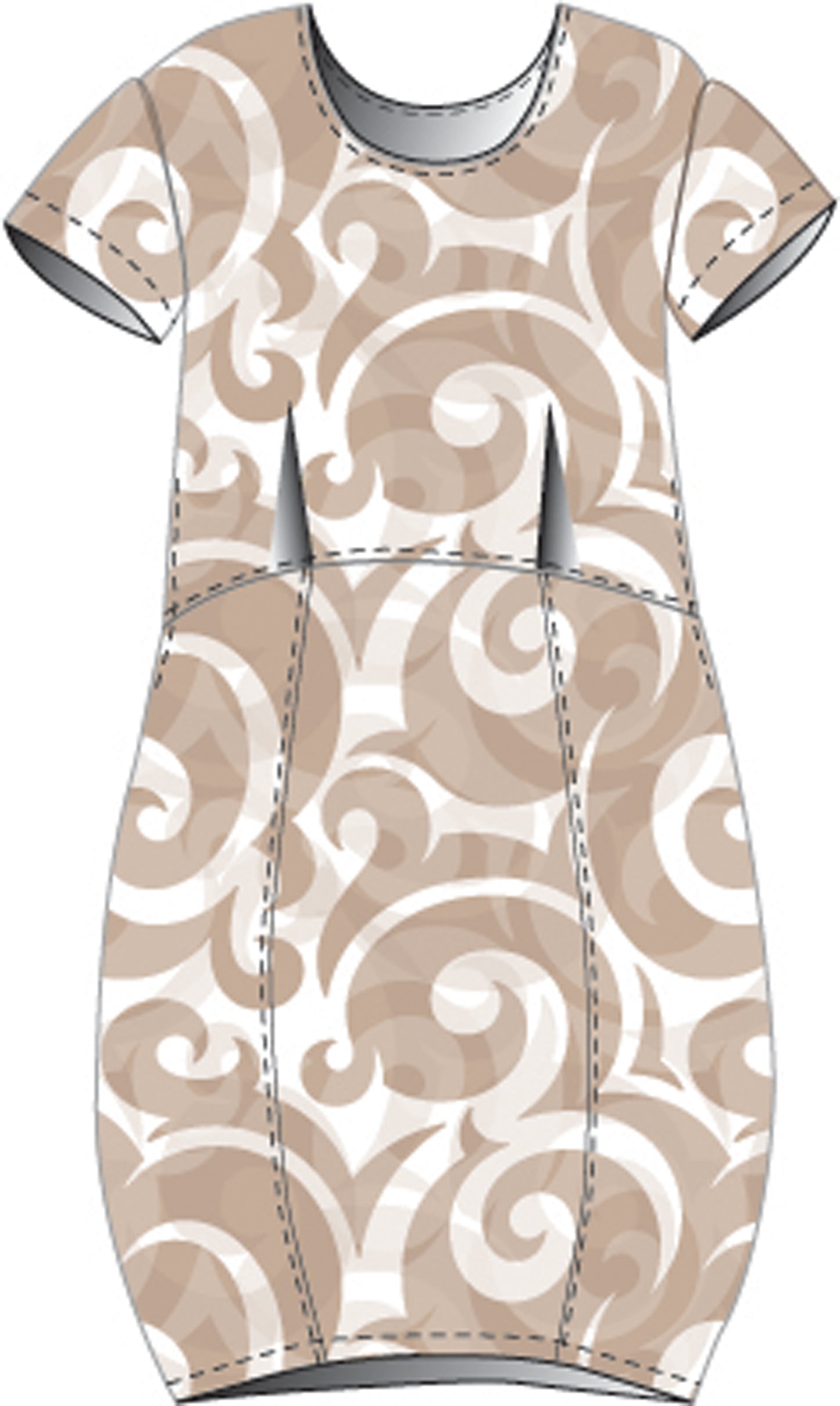 Skye Blue Dress pdf sewing pattern