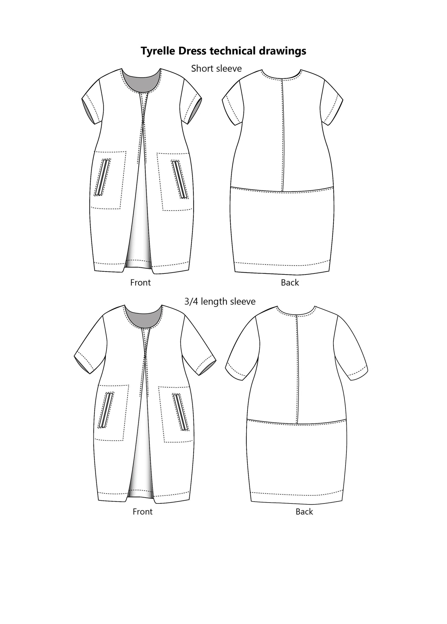 Tyrelle Dress, PDF sewing pattern