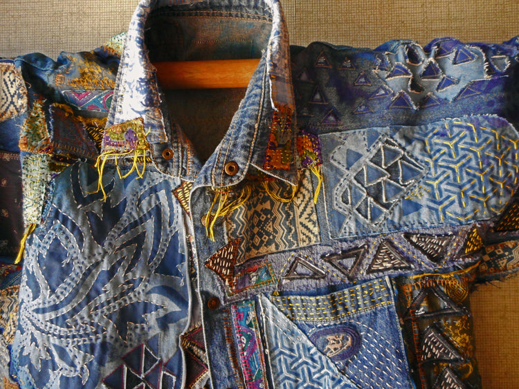 Boho Banjo art to wear. PDF sewing patterns by Pearl Red Moon