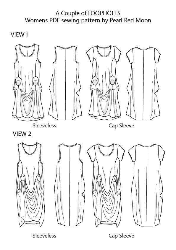 A couple of LOOPHOLES, womens PDF sewing pattern